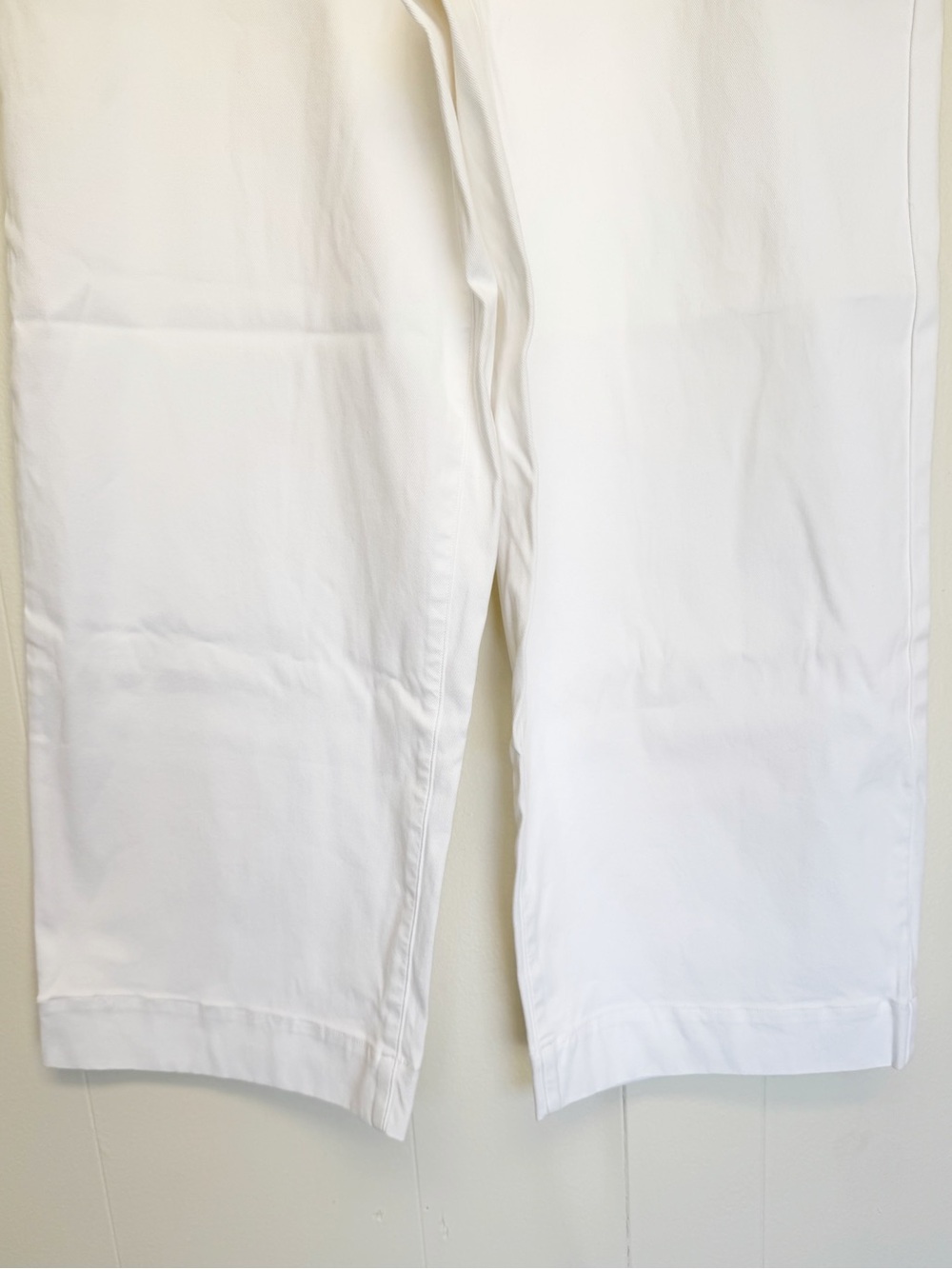 NWT SPANX Stretch Twill Cropped Wide Leg Pant Large Bright White 1X - Picture 7 of 14